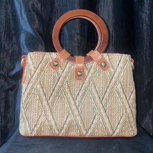 Empoli Satchel Criss Cross Woven